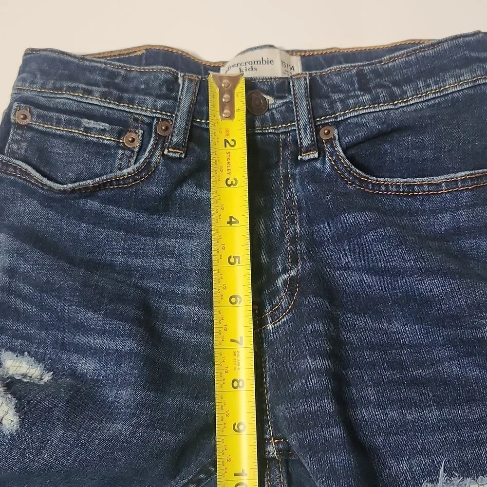 Abercrombie kids dark wash denim shorts